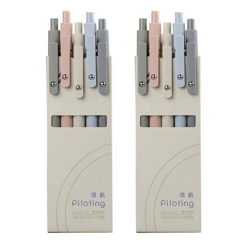 Piloting Morandi Colour Gel Pens Soft Touch Quick Dry Smooth 0.5Mm Gel Ink Pen for School Student Writing Stationery Supplies