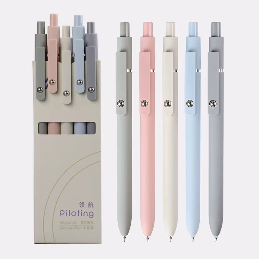 Piloting Morandi Colour Gel Pens Soft Touch Quick Dry Smooth 0.5Mm Gel Ink Pen for School Student Writing Stationery Supplies