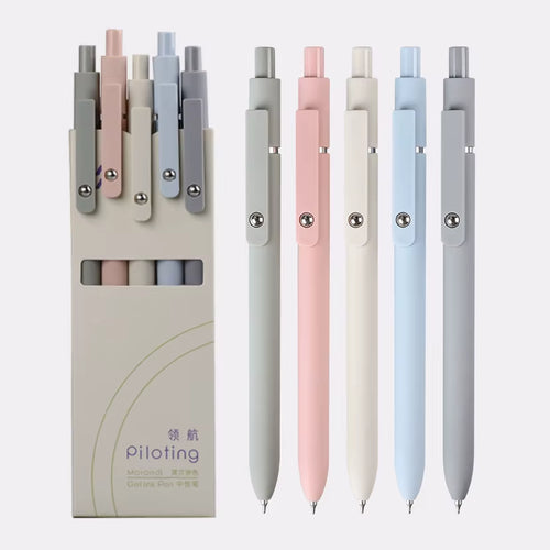 Piloting Morandi Colour Gel Pens Soft Touch Quick Dry Smooth 0.5Mm Gel Ink Pen for School Student Writing Stationery Supplies
